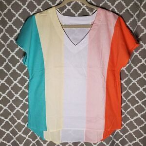 NEW Striped Boutique Dolman Top M